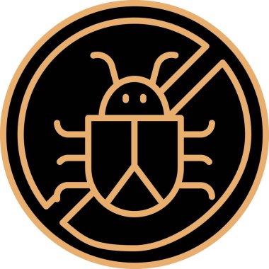 Siyah bir simgenin vektör illüstrasyonu