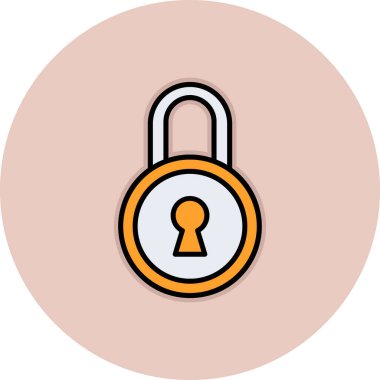 Kilidin vektör illüstrasyonu