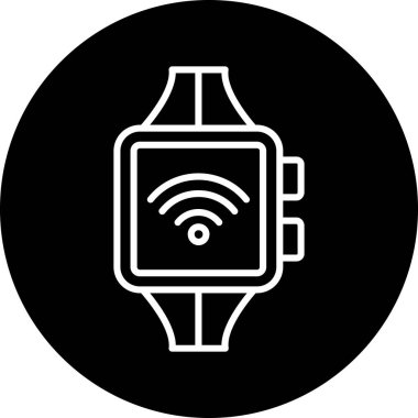 akıllı saat simge vektör illüstrasyonu