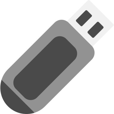USB simge. Vektör çizim.