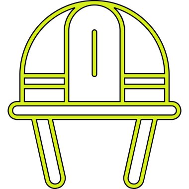 Kask simgesi vektör illüstrasyonu