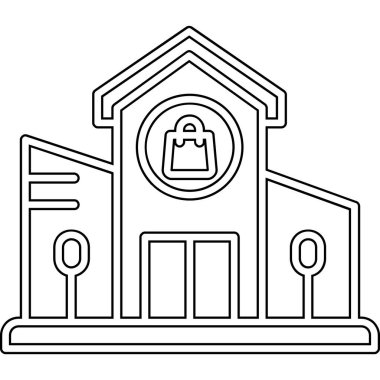 Otel simgesi modern vektör illüstrasyonu