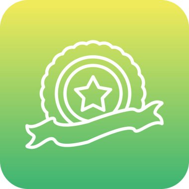 Benzersiz yıldız vektör çizgi simgesi