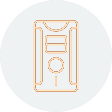 Sırt çantasının modern bir simgesinin vektör çizimi