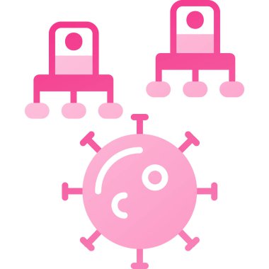 Virüs Simgesi, vektör illüstrasyonu