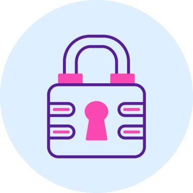 kilit simgesi, modern vektör resimleme tasarımı