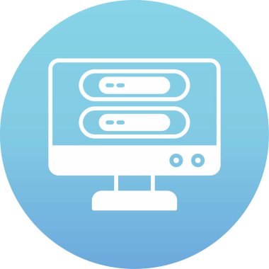 vektör lcd simgesi illüstrasyonu