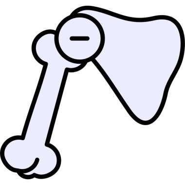 Kemik kemiği. Web simgesi basit illüstrasyon