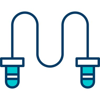 Elektrik prizi simgesinin vektör illüstrasyonu