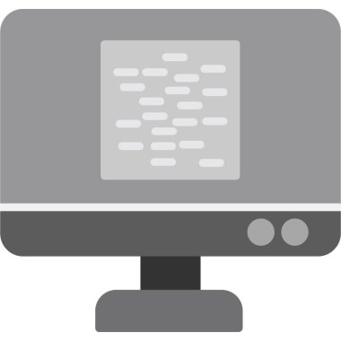 Bilgisayar. Web simgesi basit illüstrasyon