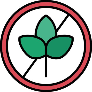 Yaprak ikonu vektör illüstrasyonu