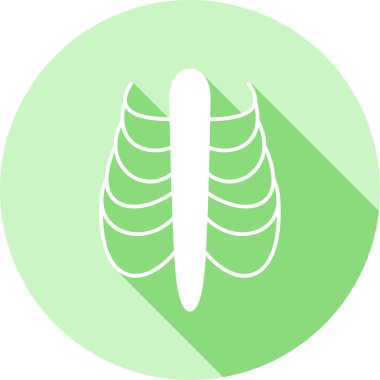 Bir yaprağın izole edilmiş tek bir simgesinin vektör çizimi