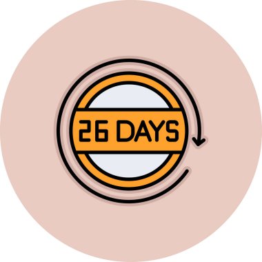 Takvim simgesinin vektör illüstrasyonu