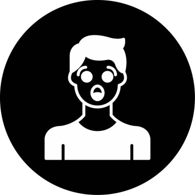 Maskeli ve maskeli bir adamın vektör çizimi