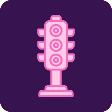 Benzersiz robot simgesi vektör çizimi