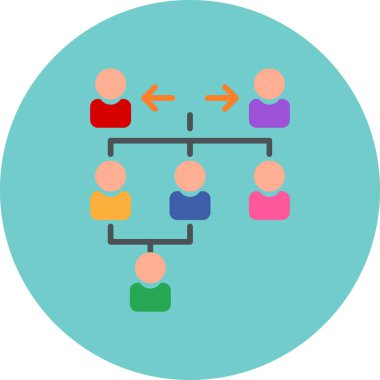 İnsanların vektör düzlüğü simgesi