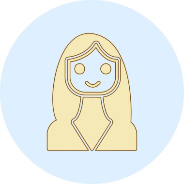 kadın avatar karakter simgesi