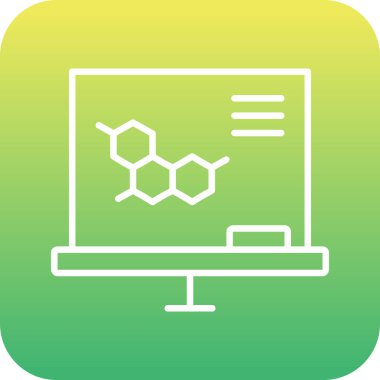vektör illüstrasyonu, kimyasal test, kimyasal laboratuvar simgesi