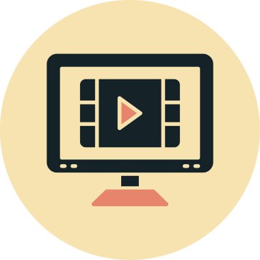 Bilgisayar vektör simgesi modern basit vektör illüstrasyonu