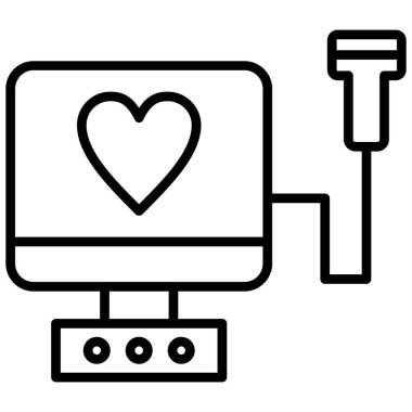 Aşk kalp aşk ikonu ana hatlarıyla