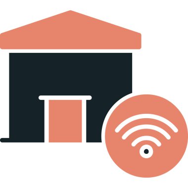 akıllı ev ikonu. Web tasarımı için akıllı ev vektör simgelerinin basit çizimi