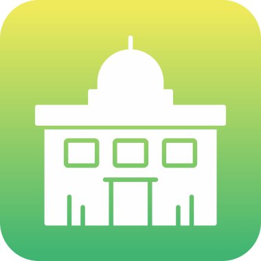 Otel ikonu oluşturma, basit vektör illüstrasyonu