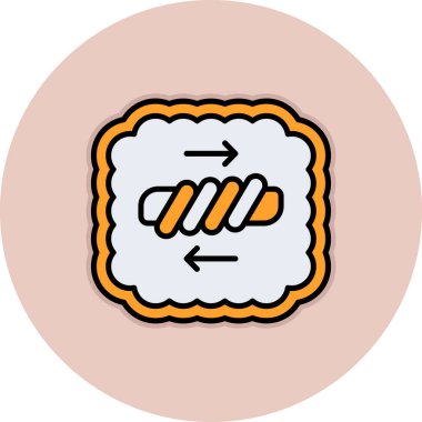 Pasta çizelgesi. Web simgesi basit illüstrasyon