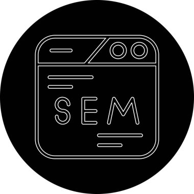 seo modern simgesinin vektör illüstrasyonu