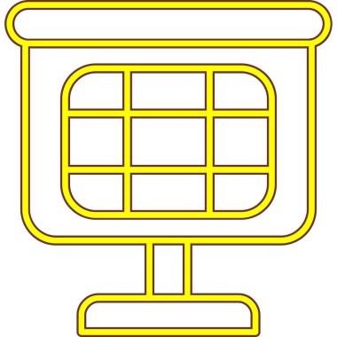 Modern bir simgenin vektör illüstrasyonu