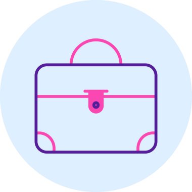 Çanta. Web simgesi basit illüstrasyon,