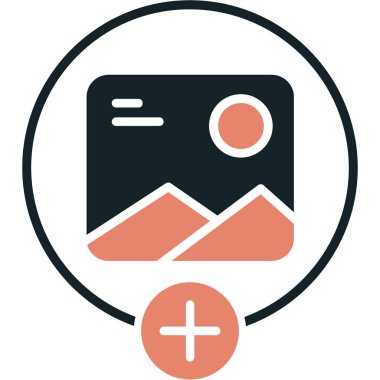 kamera fotoğraf çerçevesi simgesi ana hat biçiminde