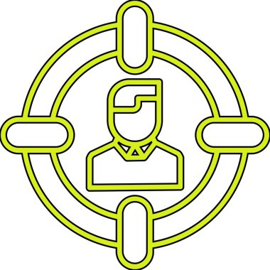 Bir zincir bağlantı simgesinin vektör illüstrasyonu