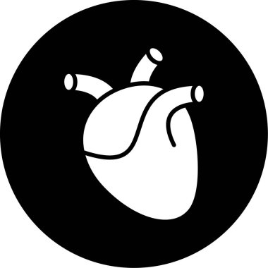 Kalp ikonu vektör illüstrasyonu