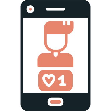 Mobil sohbet kutsal kişilerin resmi, vektör çizim