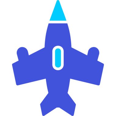 Roket. Web simgesi basit illüstrasyon