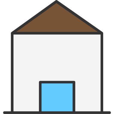 Ev web simgesi, vektör çizim