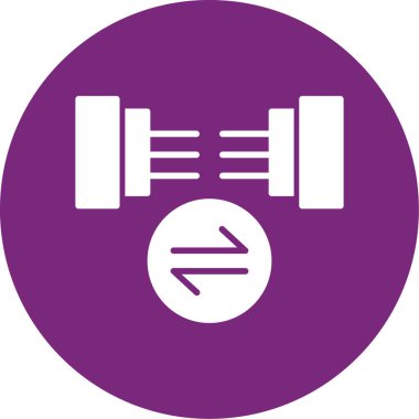 spor salonu simge vektör çizim