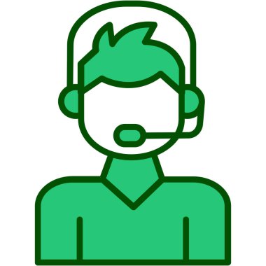 Müşteri servisi vektör simgesi