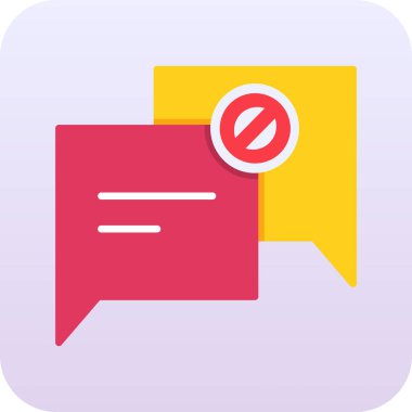 Bir sohbet simgesinin vektör illüstrasyonu