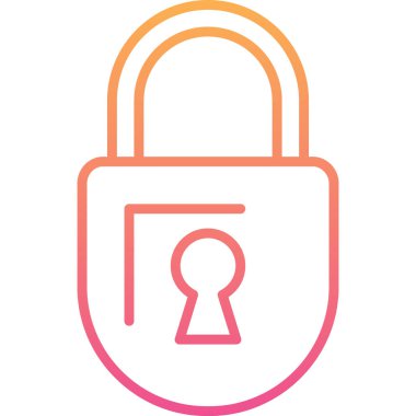 ikon vektör illüstrasyonunu kilitle