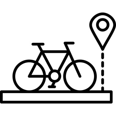 harita simgesi vektör illüstrasyonu