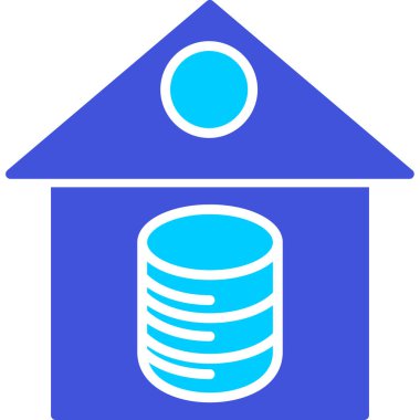 Banka ikonu. Basit resimleme