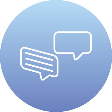 Konuşma balonu vektör çizimi