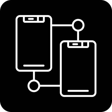 Seo modern simgesi, seo teknoloji simgesinin vektör illüstrasyonu