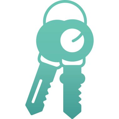 Anahtar simgesi vektör illüstrasyonu