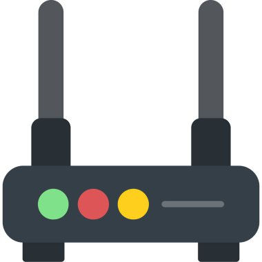 kablosuz yönlendirici düz simgesi