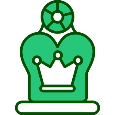 Kraliçe. Web simgesi basit tasarım