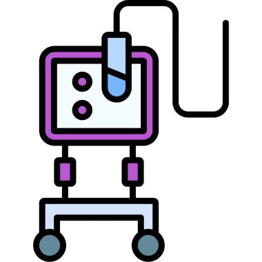 Modern robot simgesinin vektör çizimi