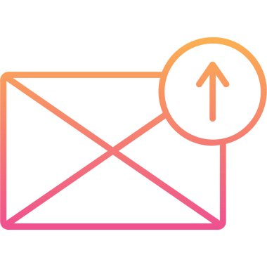 E-posta. Web simgesi basit illüstrasyon