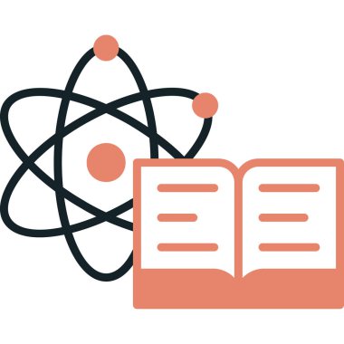 Bilim yassı simge tasarımı, vektör illüstrasyonu